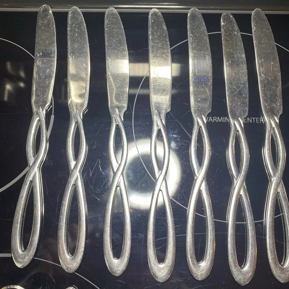 Cambridge Allusion Infinity 24‎ Pc Lot 11 Knives 13 Larger Spoons
